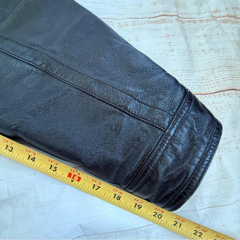 VYG Harbor Bay Men’s Genuine Leather Jacket | Black | 3XL | Classic‎ Zip-Up Coat - Picture 8 of 16